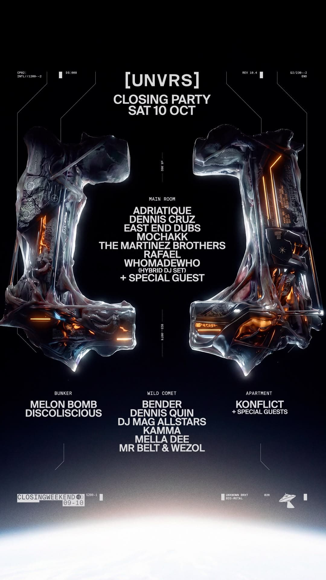 [UNVRS] Closing Party — official flyer