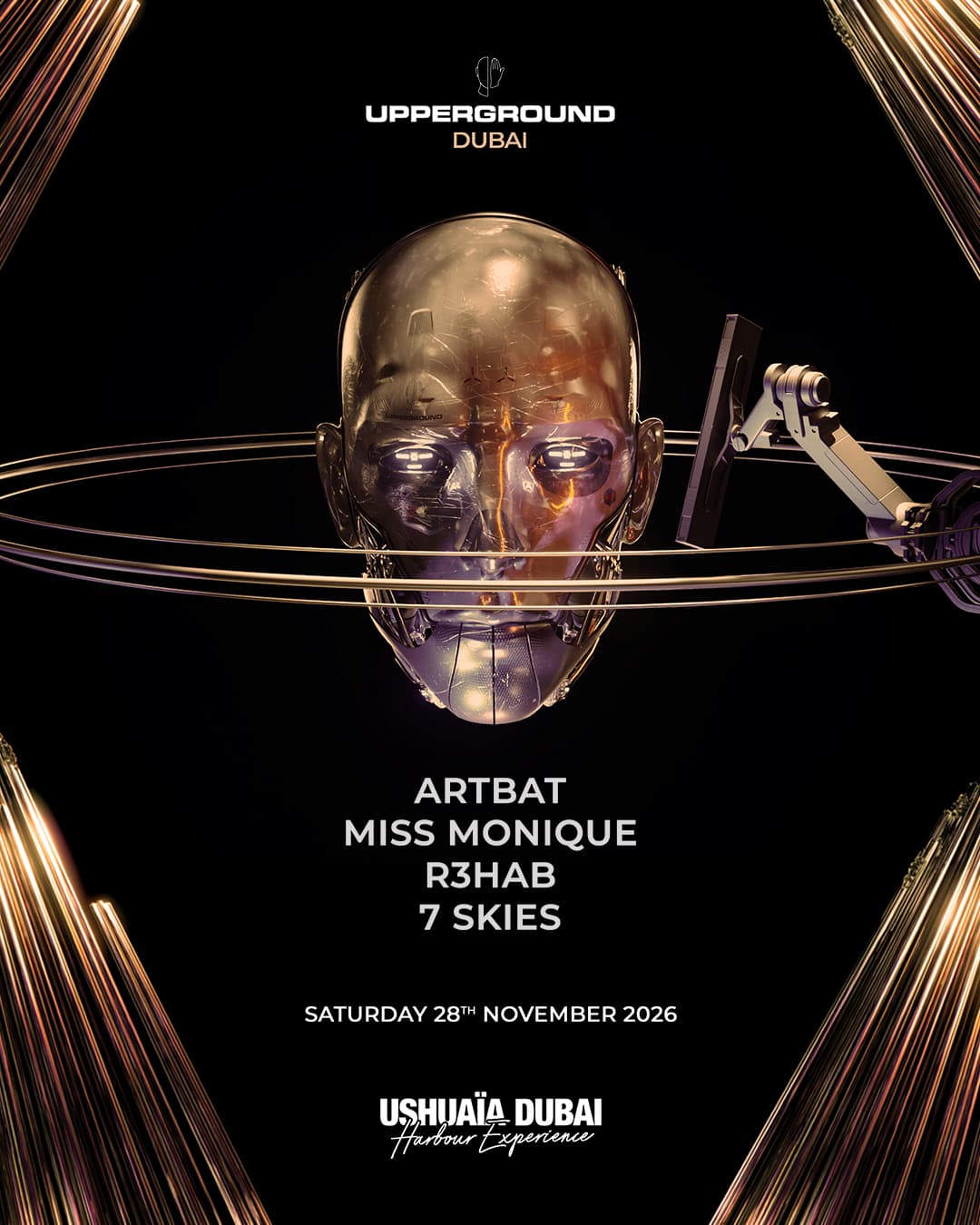 ARTBAT present Upperground — official Ushuaïa Dubai poster